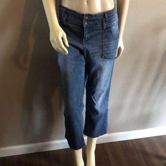 junior denim capris